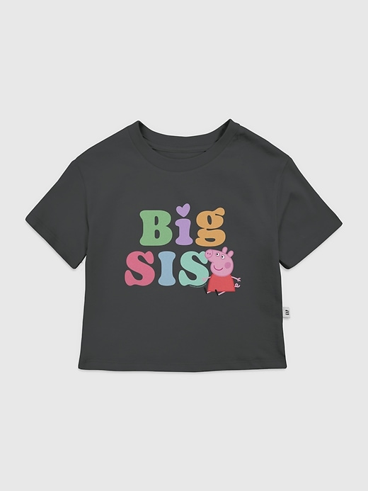 t-shirt graphique peppa pig pour tout-petits grande sœur