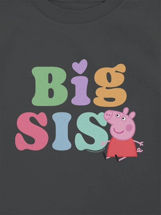 t-shirt graphique peppa pig pour tout-petits grande sœur