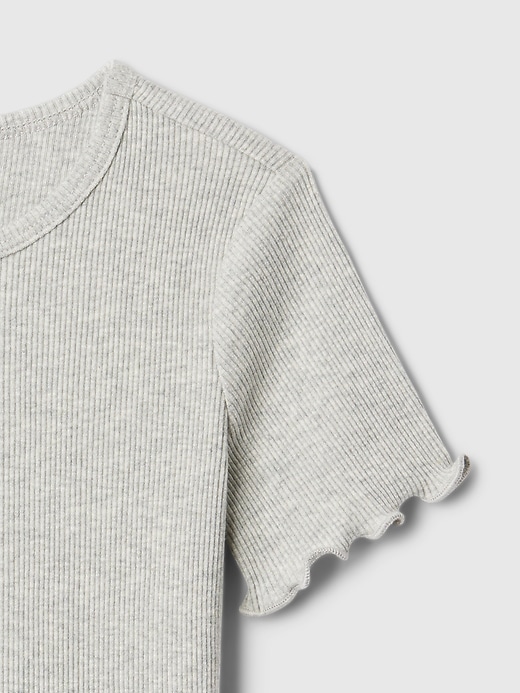 t-shirt côtelé à assortir pour bébé et tout-petit