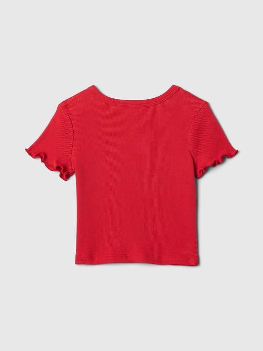 t-shirt côtelé à assortir pour bébé et tout-petit