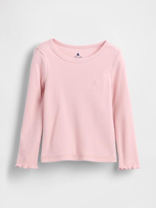 t-shirt côtelé à assortir pour bébé et tout-petit
