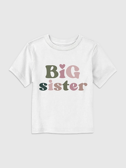 t-shirt graphique pour tout-petit « grande sœur »