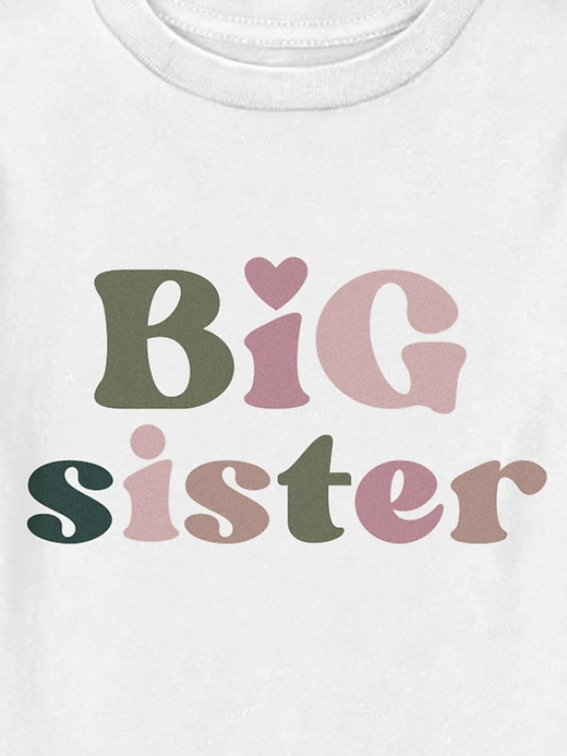 t-shirt graphique pour tout-petit « grande sœur »