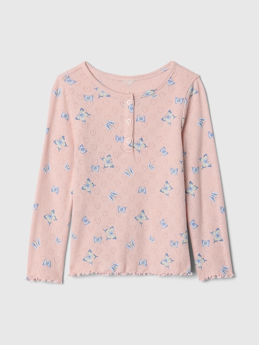 haut henley en maille ajourée pour bébé et tout-petit