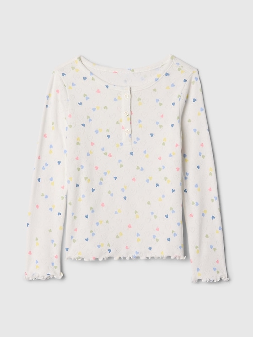 haut henley en maille ajourée pour bébé et tout-petit