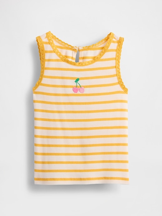 débardeur côtelé à motifs pour bébé et tout-petit