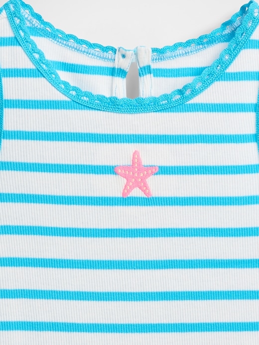 débardeur côtelé à motifs pour bébé et tout-petit