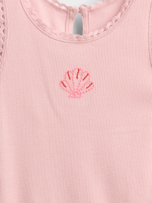 débardeur côtelé à motifs pour bébé et tout-petit