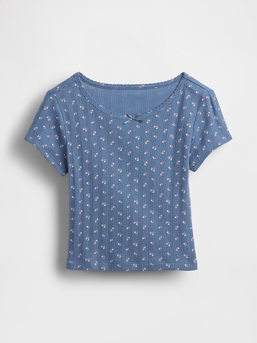 t-shirt à côtes pointelle pour bébé et tout-petit