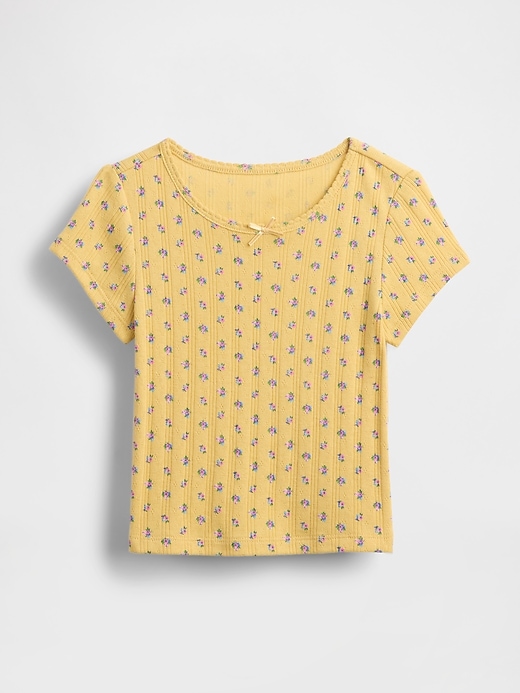 t-shirt à côtes pointelle pour bébé et tout-petit
