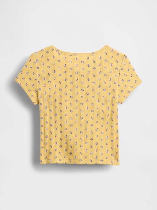 t-shirt à côtes pointelle pour bébé et tout-petit