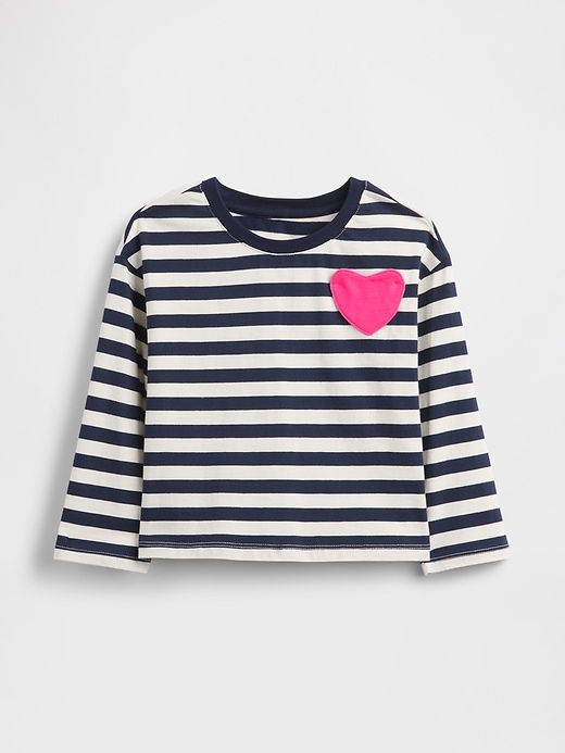 t-shirt à poche cœur pour bébé et tout-petit à assortir
