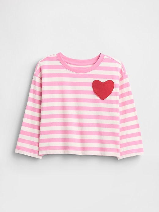 t-shirt à poche cœur pour bébé et tout-petit à assortir