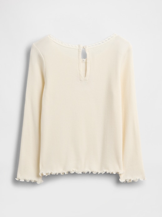 t-shirt côtelé brodé pour bébé et enfant