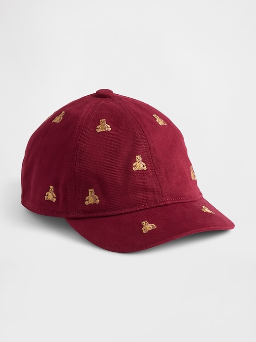 chapeau de baseball ours en coton biologique pour tout-petit