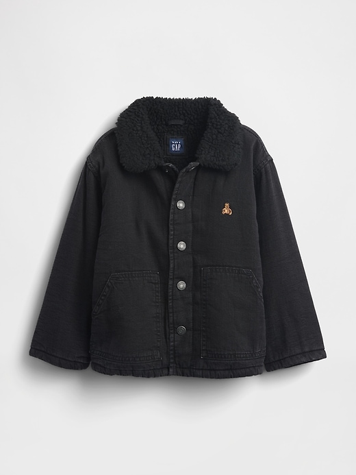 veste en jean doublée sherpa pour bébé et tout-petit
