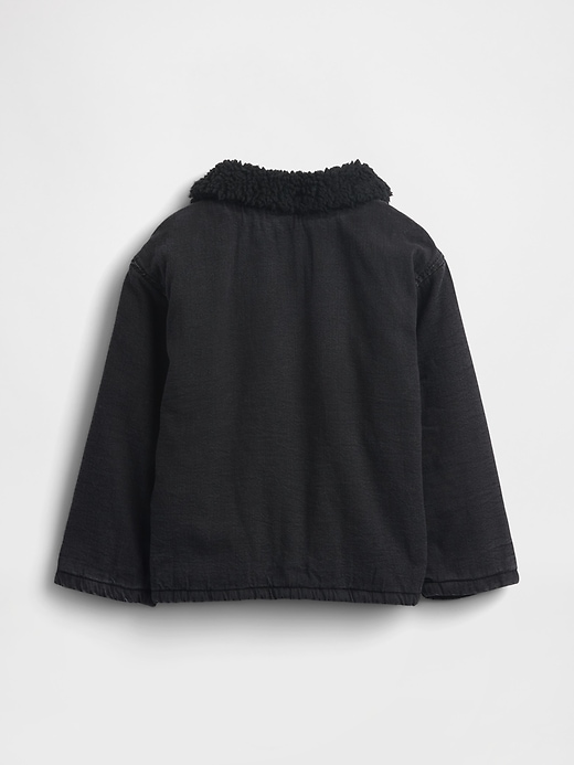 veste en jean doublée sherpa pour bébé et tout-petit