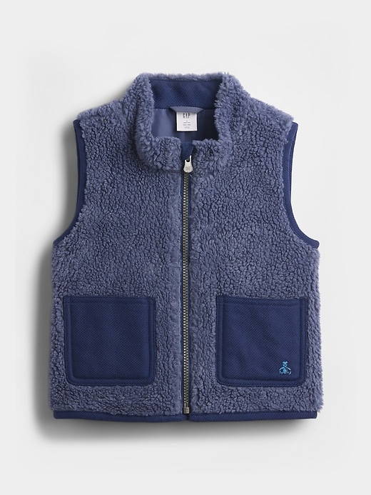 gilet utilitaire en sherpa pour bébé et tout-petit