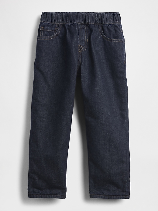 jeans amples doublés de flanelle pour bébés et tout-petits