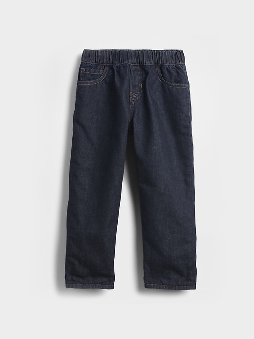 jeans amples doublés de flanelle pour bébés et tout-petits