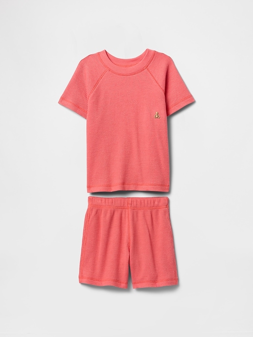 ensemble de vêtements en tricot gaufré pour bébé et tout-petit