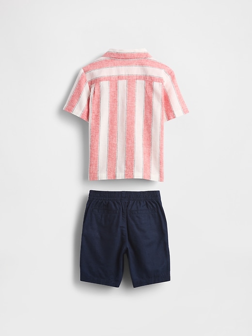 ensemble de plage en lin et coton pour bébé et tout-petit