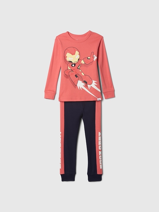 ensemble pyjama bébé et tout-petit marvel en coton bio brossé