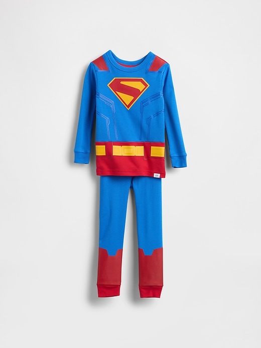 ensemble pyjama superman en coton bio brossé pour bébé et tout-petit