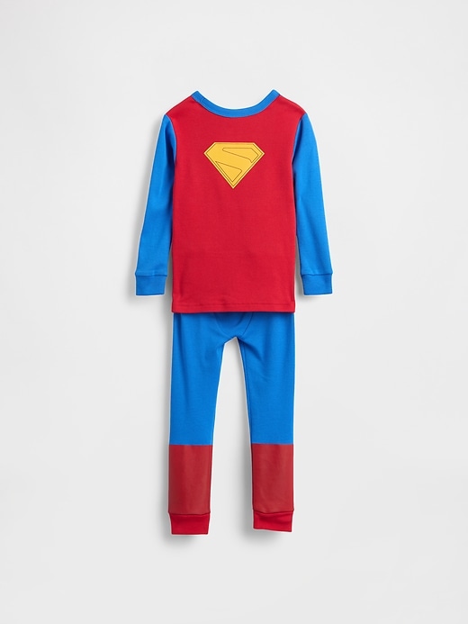 ensemble pyjama superman en coton bio brossé pour bébé et tout-petit