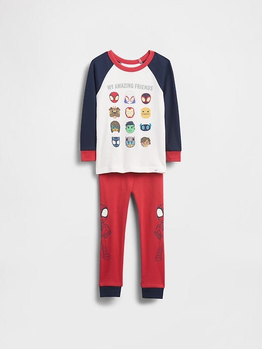 ensemble pyjama bébé et tout-petit marvel en coton bio brossé