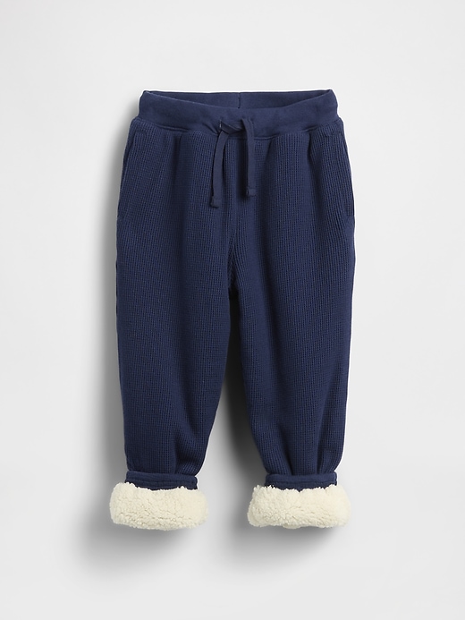 pantalons de jogging thermiques doublés en sherpa pour bébés et tout-petits
