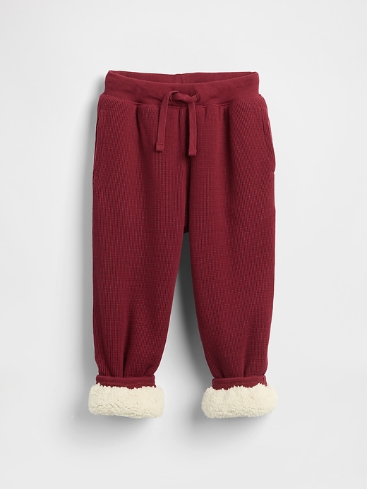 pantalons de jogging thermiques doublés en sherpa pour bébés et tout-petits