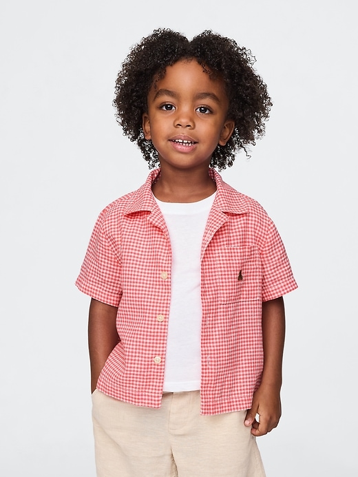 chemise cabana en lin et coton pour bébé et tout-petit