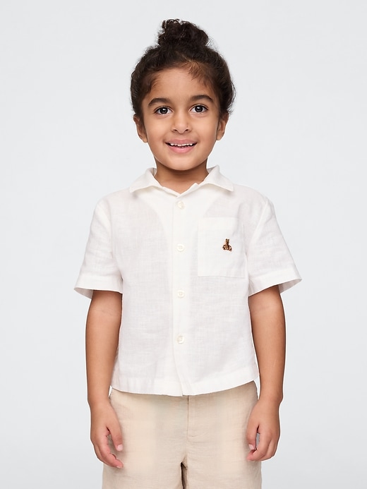 chemise cabana en lin et coton pour bébé et tout-petit