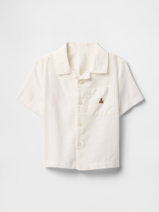 chemise cabana en lin et coton pour bébé et tout-petit