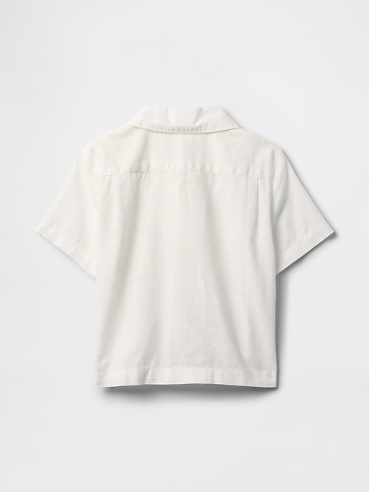 chemise cabana en lin et coton pour bébé et tout-petit