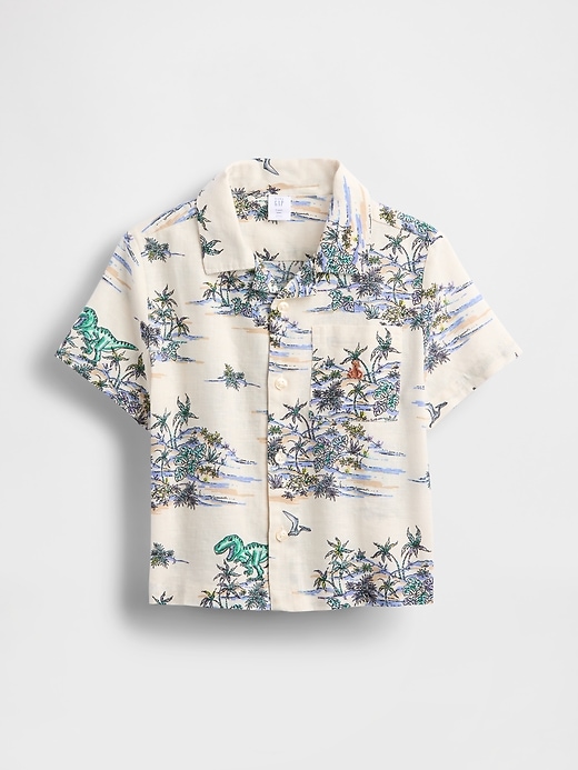 chemise cabana en lin et coton pour bébé et tout-petit