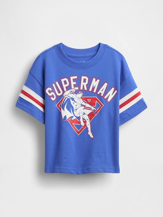 t-shirt graphique surdimensionné superman dc pour bébés et tout-petits