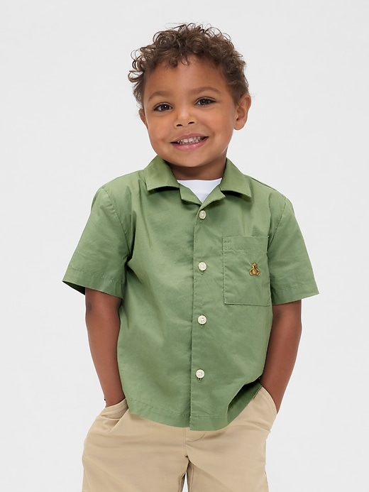 chemise cabana en popeline de coton biologique pour bébé et tout-petit