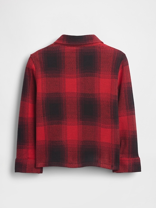 chemise à carreaux en jersey tricoté pour bébé et tout-petit