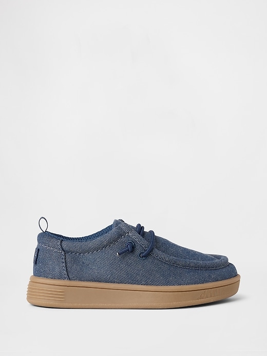 baskets mocassins en chambray pour bébés et tout-petits