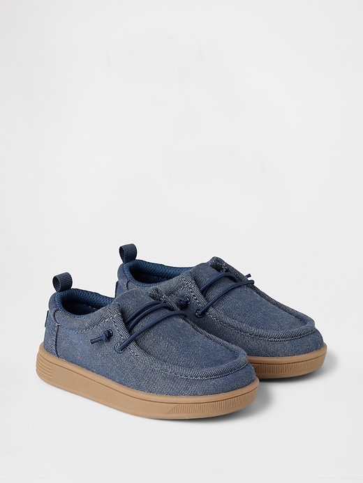 baskets mocassins en chambray pour bébés et tout-petits