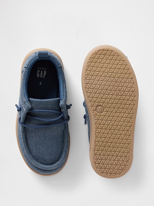 baskets mocassins en chambray pour bébés et tout-petits