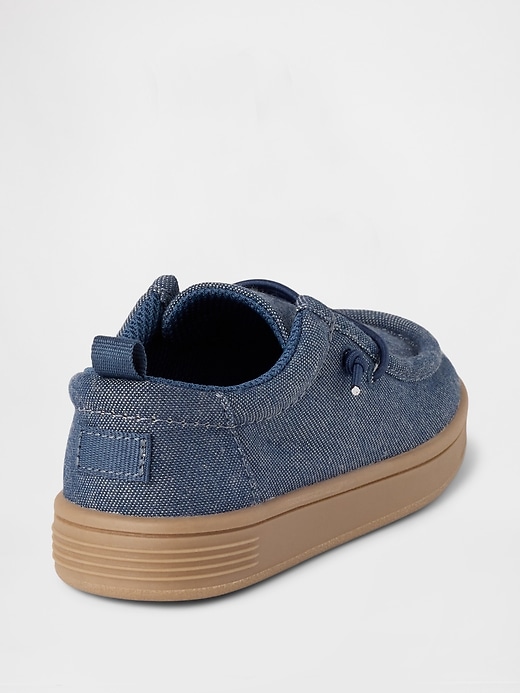 baskets mocassins en chambray pour bébés et tout-petits