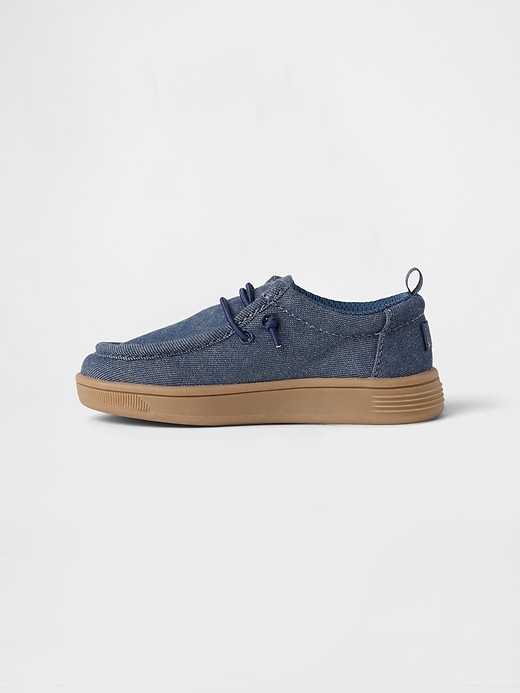 baskets mocassins en chambray pour bébés et tout-petits