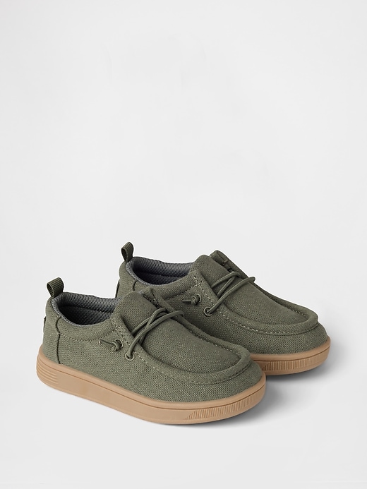 baskets mocassins en chambray pour bébés et tout-petits