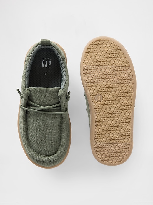 baskets mocassins en chambray pour bébés et tout-petits