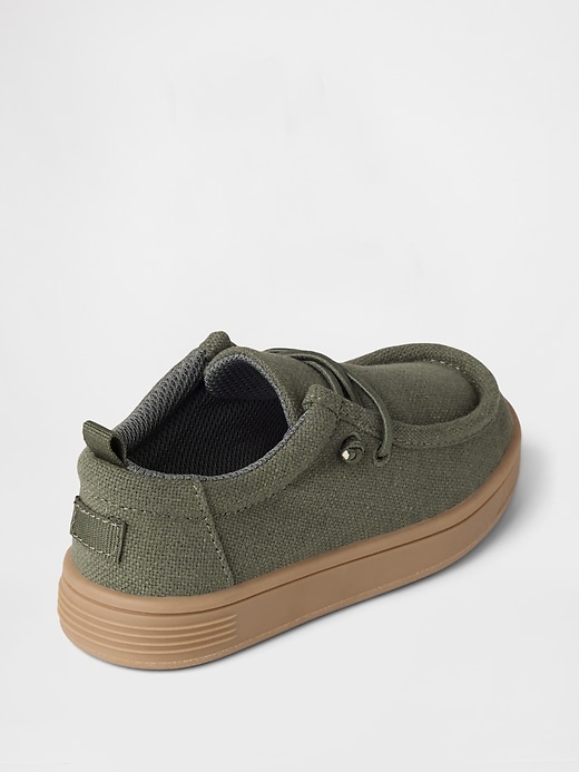 baskets mocassins en chambray pour bébés et tout-petits