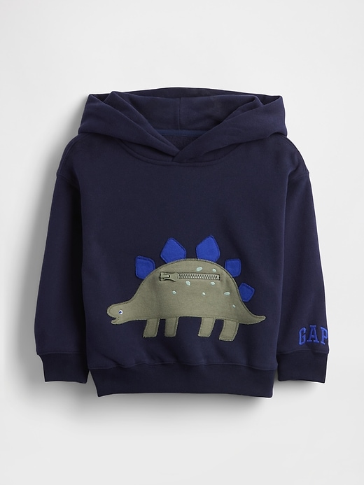 sweat à capuche vintage doux à poche dinosaure pour bébé et tout-petit