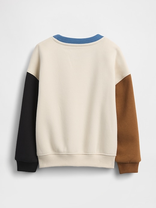 sweat-shirt vintage doux à blocs de couleur pour bébé et tout-petit
